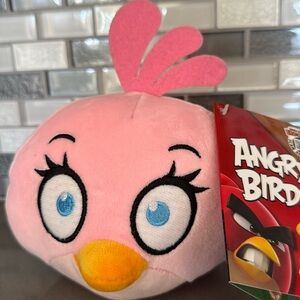 Angry Birds Classic STELLA (Pink Bird) Plush / Smooshimals / Rovio / 7” / NEW